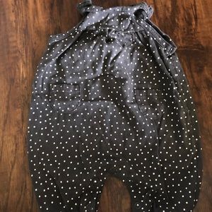Newborn black romper